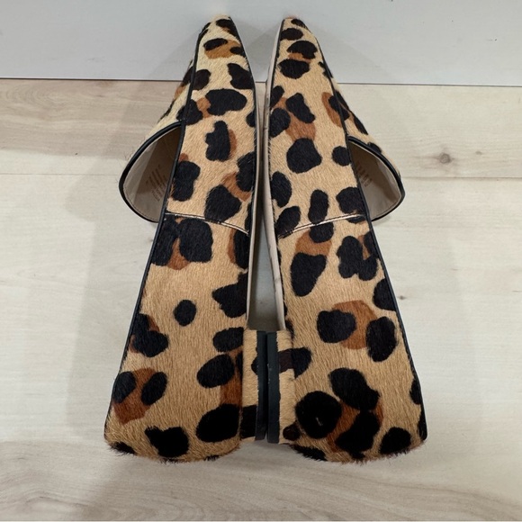 Cole Haan Women's Size 7 Dellora Skimmer Ocelot Hair Calf Animal Print Loafer - Picture 8 of 12